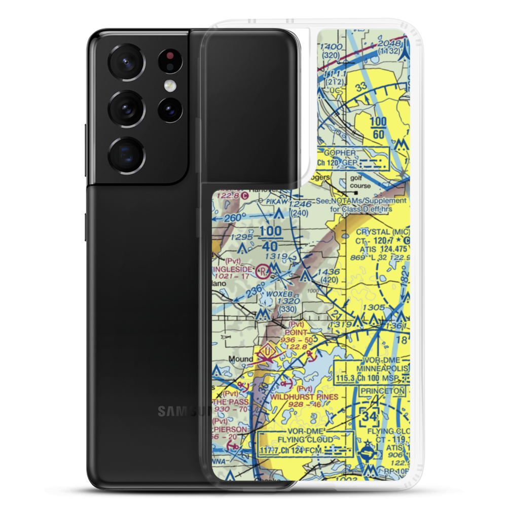 Kral's Personal Use Landing Field (42MN) VFR Sectional Samsung Case Samsung Galaxy S21 Ultra model shown