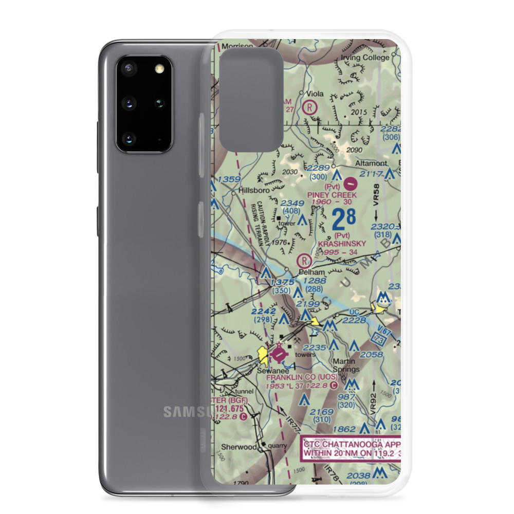 Krashinsky Airfield (7TN1) VFR Sectional Samsung Case Samsung Galaxy S20 Plus model shown