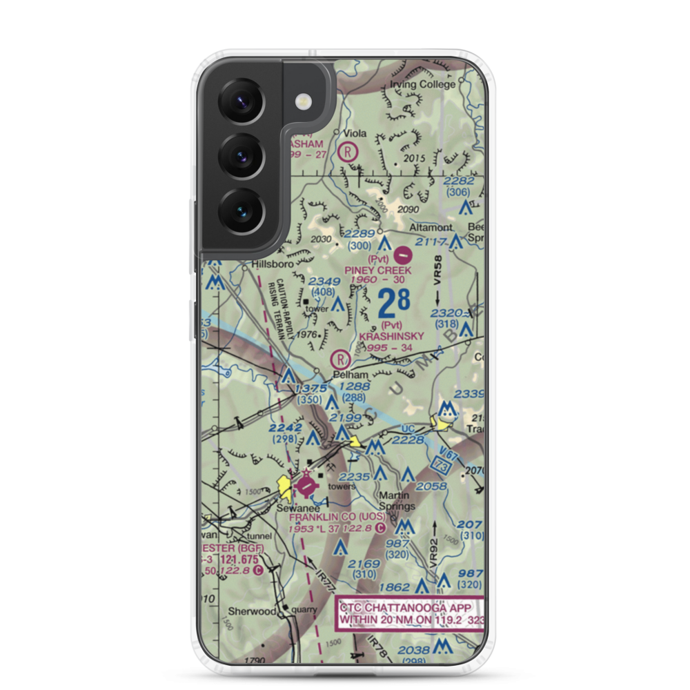 Krashinsky Airfield (7TN1) VFR Sectional Samsung Case Samsung Galaxy S22 Plus model shown