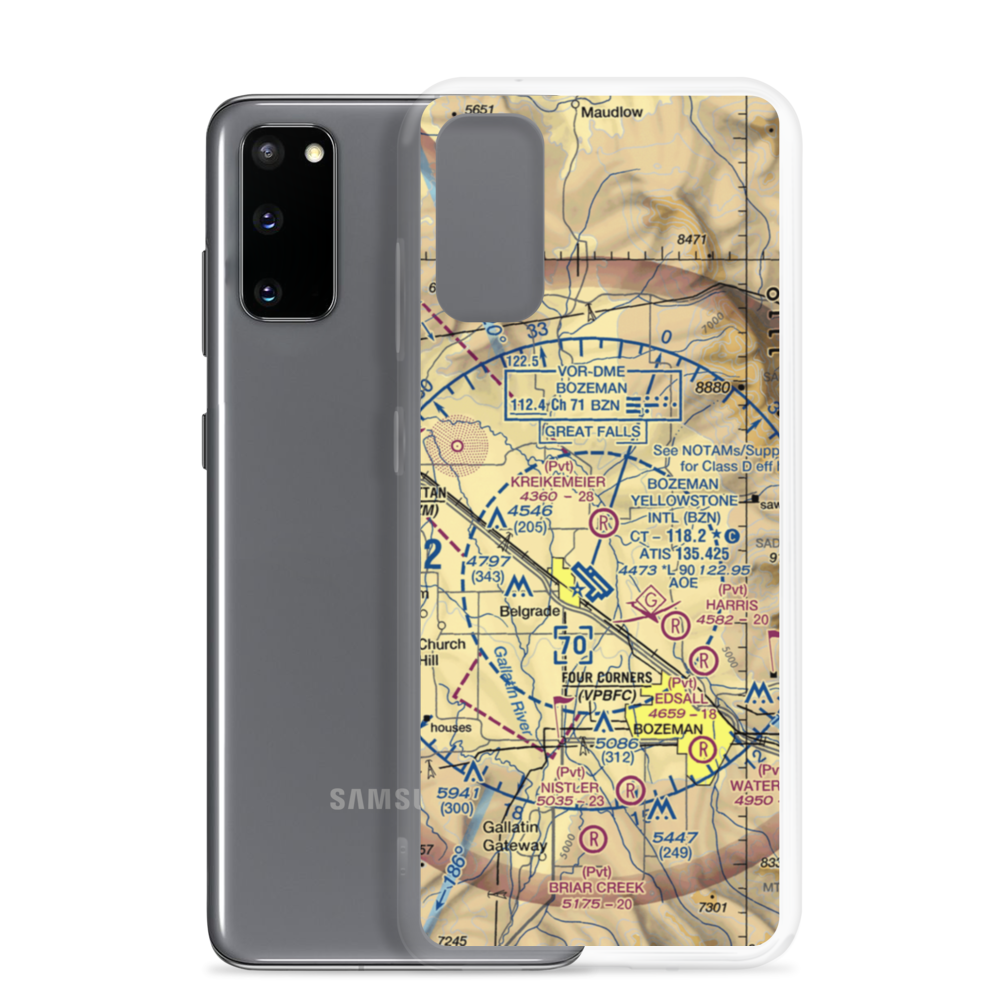 Kreikemeier Airport (4MT1) VFR Sectional Samsung Case Samsung Galaxy S20 model shown