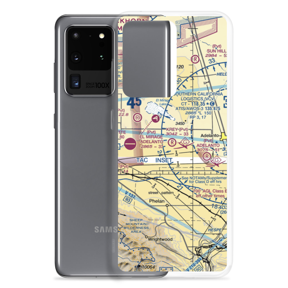 Krey Field Airport (0CL1) VFR Sectional Samsung Case Samsung Galaxy S20 Ultra model shown