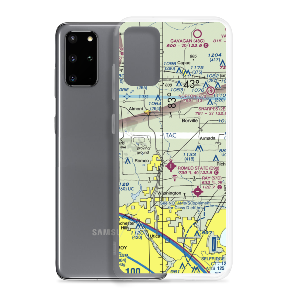 Kriewall Strip (4MI0) VFR Sectional Samsung Case Samsung Galaxy S20 Plus model shown