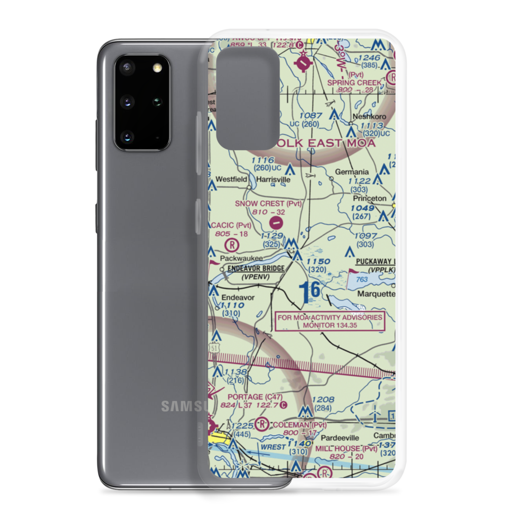 Krist Island Airport (WS68) VFR Sectional Samsung Case Samsung Galaxy S20 Plus model shown