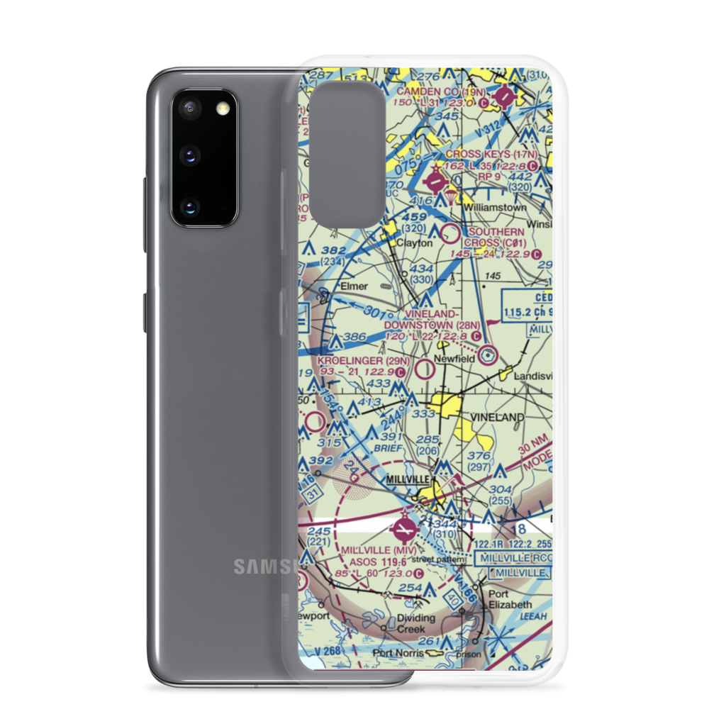 Kroelinger Airport (29N) VFR Sectional Samsung Case Samsung Galaxy S20 model shown