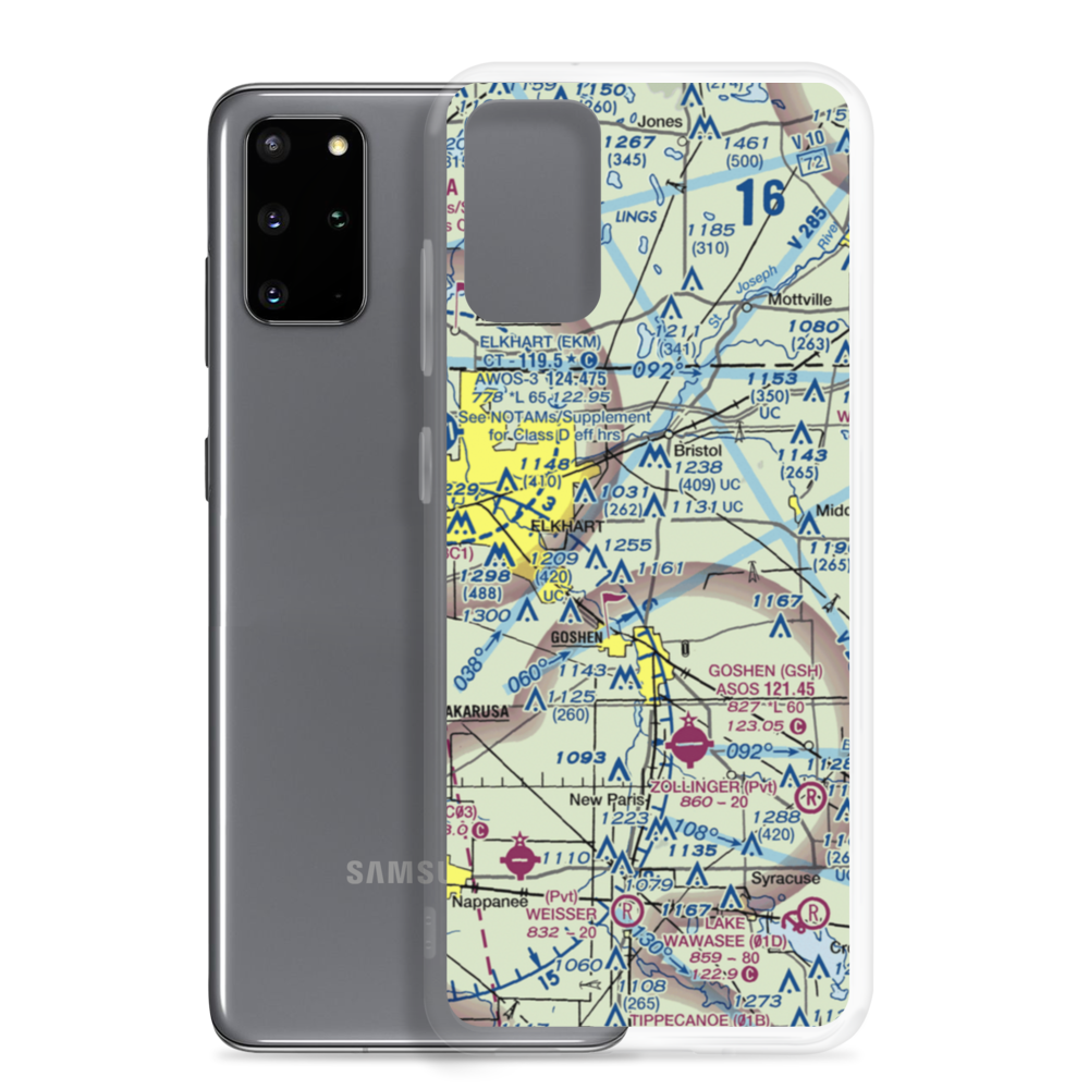 Kropf Airport (0II6) VFR Sectional Samsung Case Samsung Galaxy S20 Plus model shown