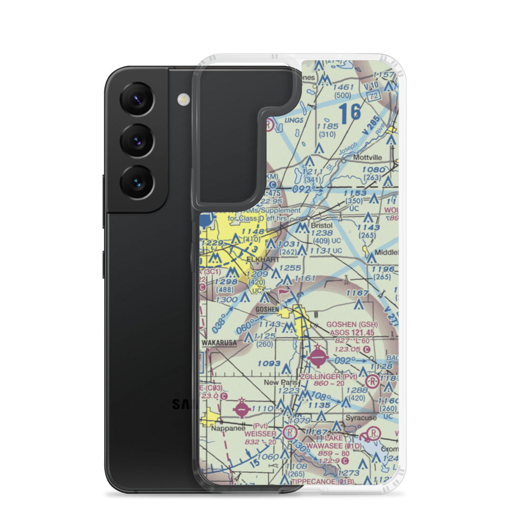 Kropf Airport (0II6) VFR Sectional Samsung Case Samsung Galaxy S22 model shown