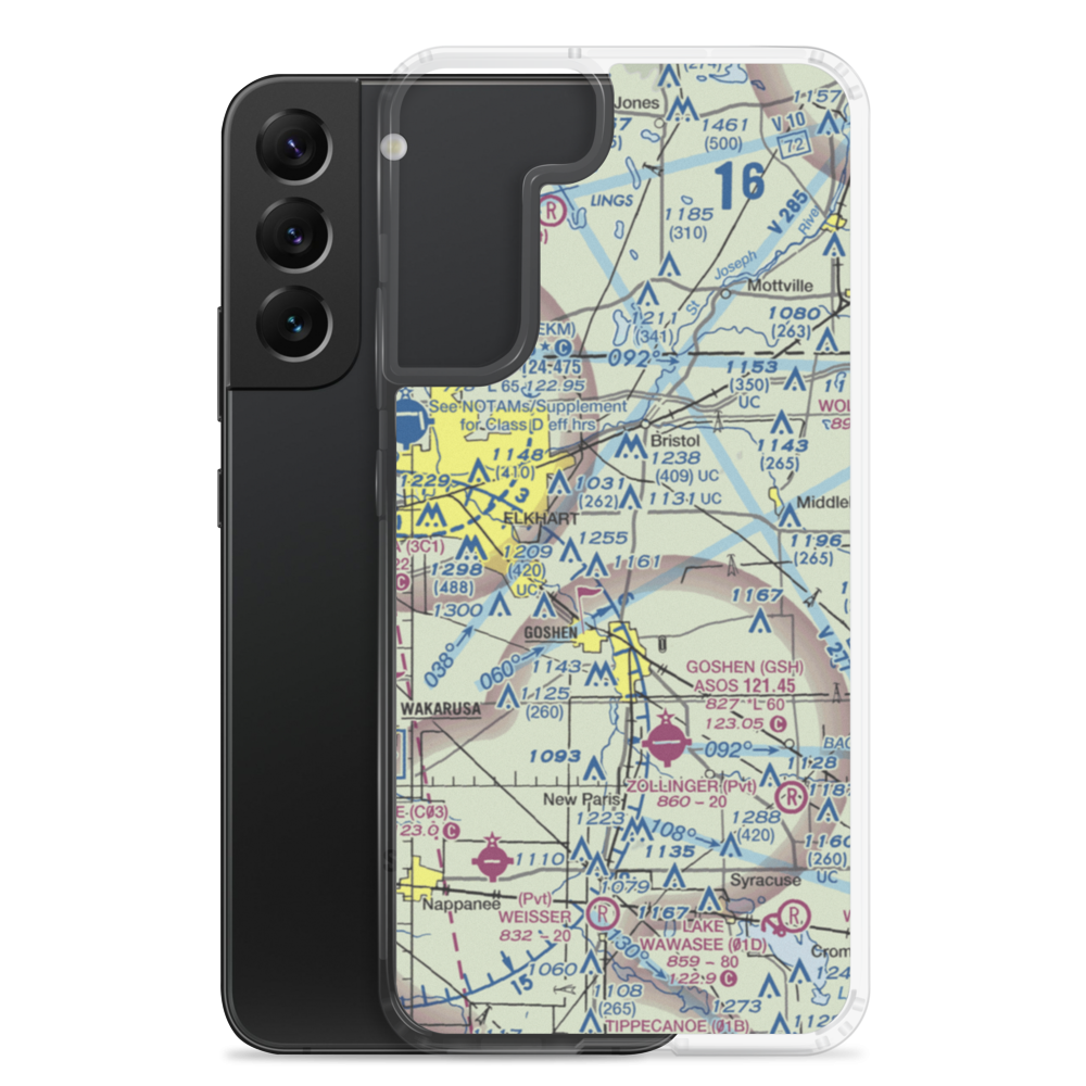 Kropf Airport (0II6) VFR Sectional Samsung Case Samsung Galaxy S22 Plus model shown