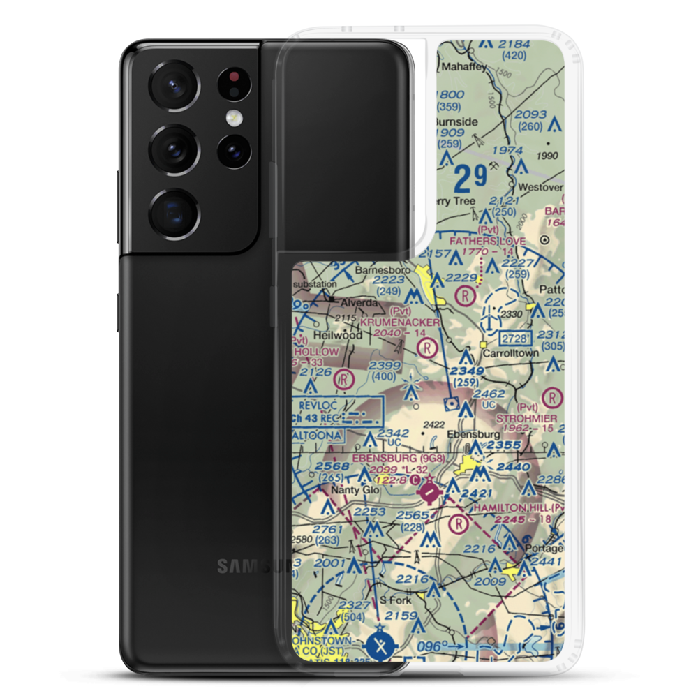 Krumenacker Airport (85PA) VFR Sectional Samsung Case Samsung Galaxy S21 Ultra model shown