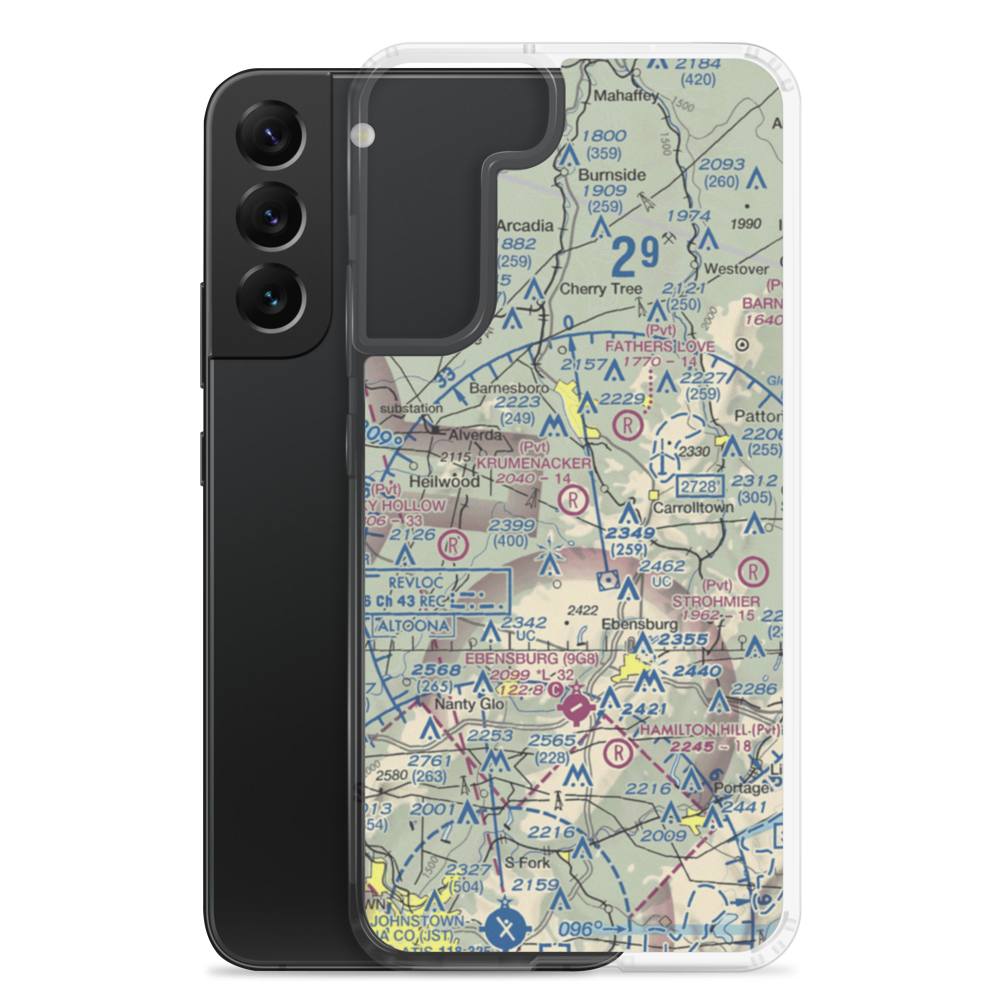 Krumenacker Airport (85PA) VFR Sectional Samsung Case Samsung Galaxy S22 Plus model shown
