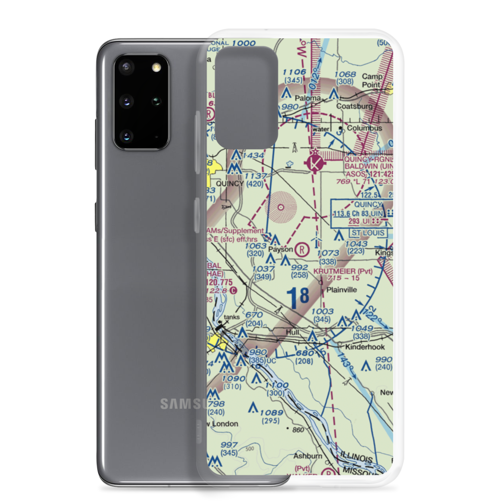 Krutmeier Airport (9LL0) VFR Sectional Samsung Case Samsung Galaxy S20 Plus model shown