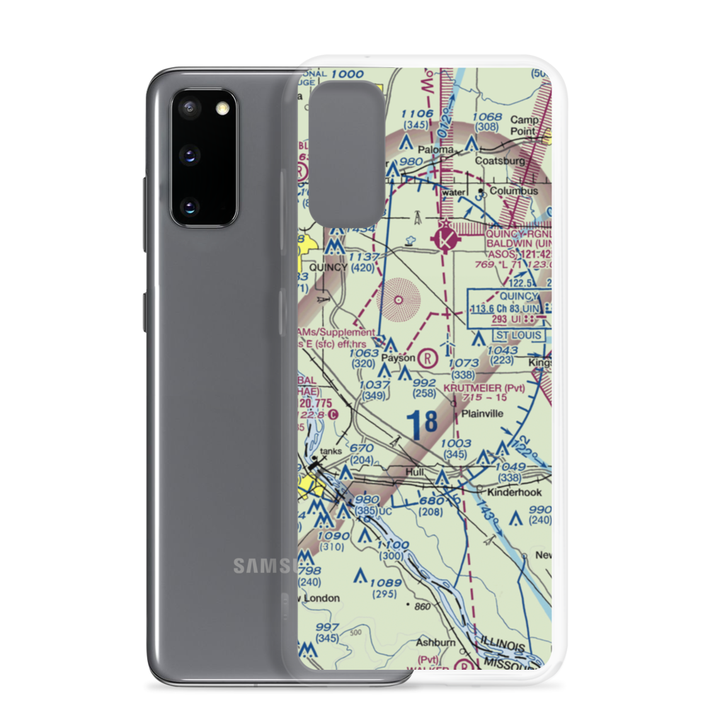 Krutmeier Airport (9LL0) VFR Sectional Samsung Case Samsung Galaxy S20 model shown