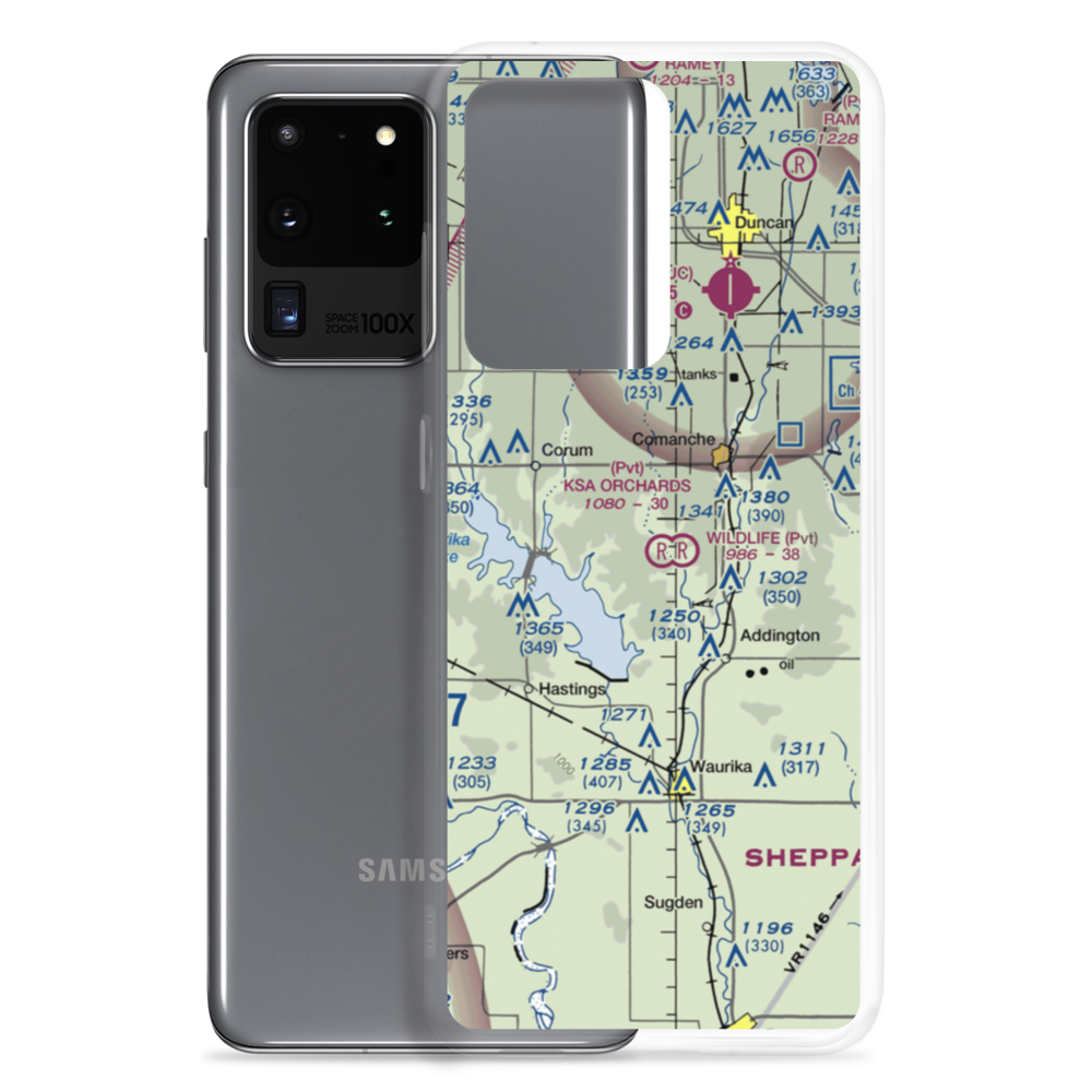 Ksa Orchards Airport (OK11) VFR Sectional Samsung Case Samsung Galaxy S20 Ultra model shown