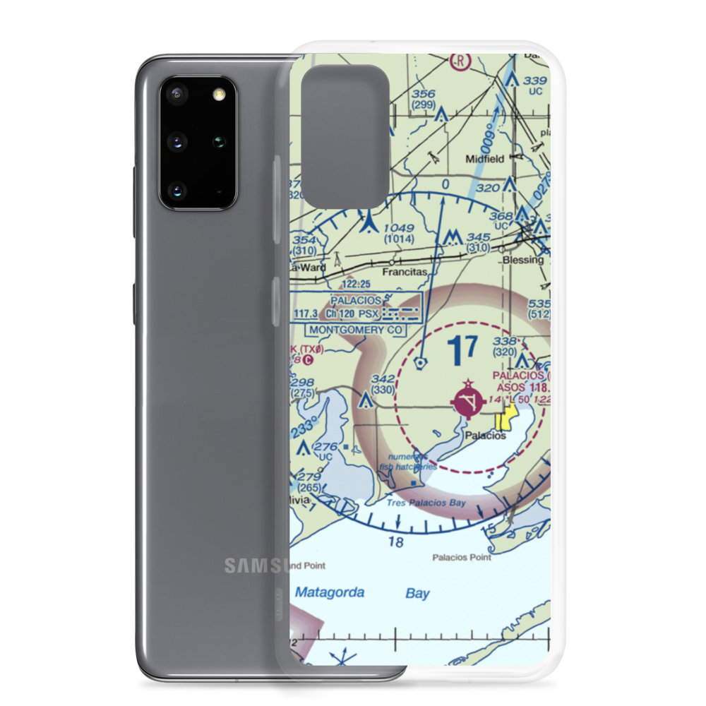 Kubecka Aviation Airport (3XS1) VFR Sectional Samsung Case Samsung Galaxy S20 Plus model shown