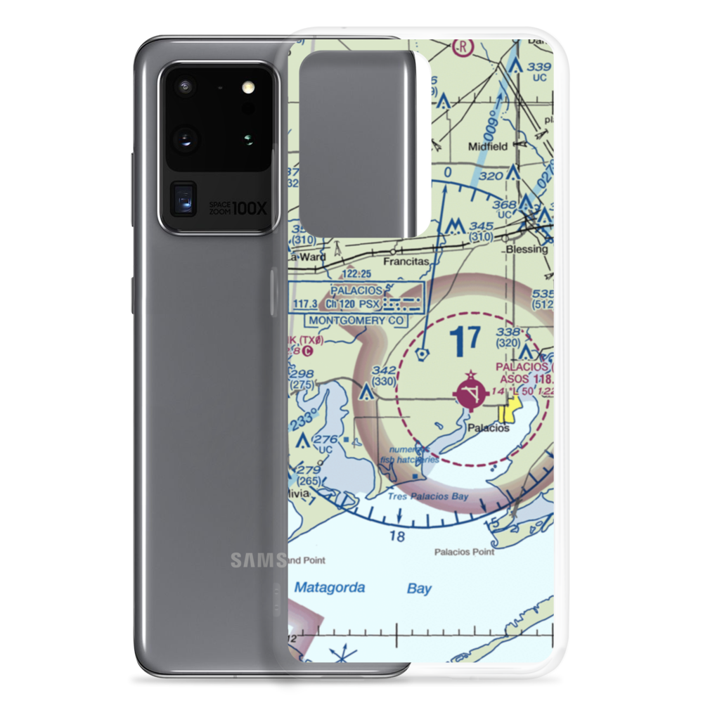 Kubecka Aviation Airport (3XS1) VFR Sectional Samsung Case Samsung Galaxy S20 Ultra model shown
