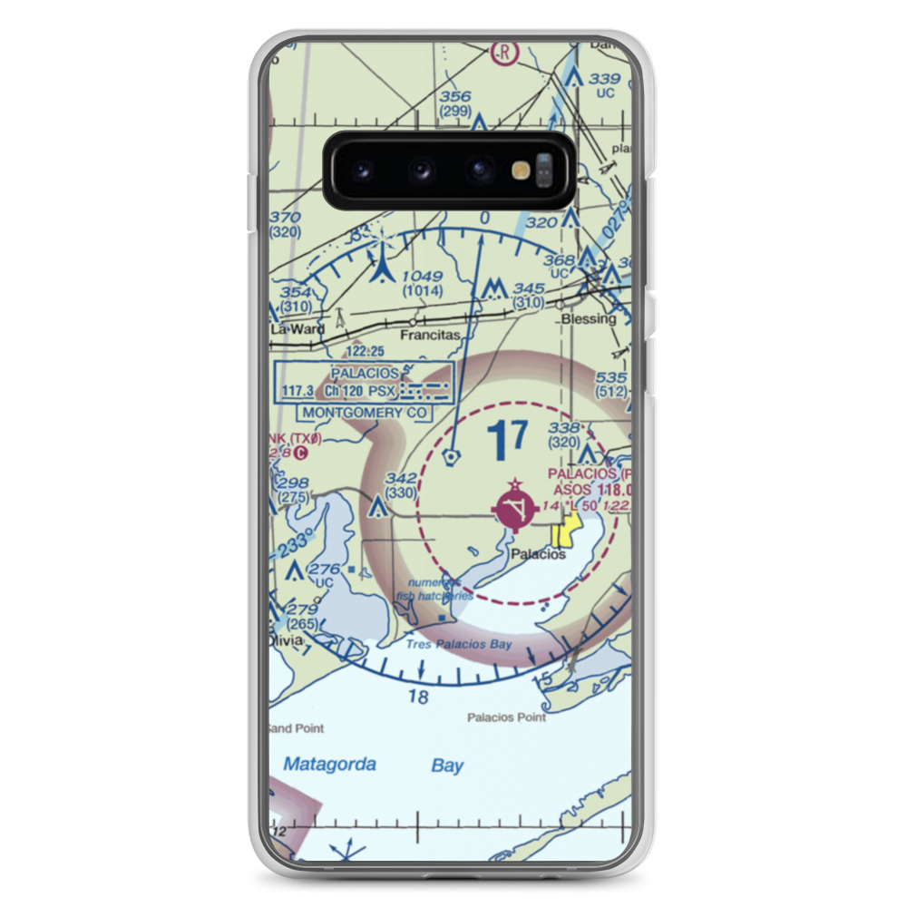 Kubecka Aviation Airport (3XS1) VFR Sectional Samsung Case Samsung Galaxy S10+ model shown