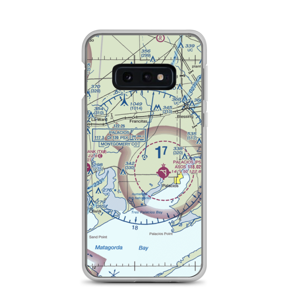 Kubecka Aviation Airport (3XS1) VFR Sectional Samsung Case Samsung Galaxy S10e model shown