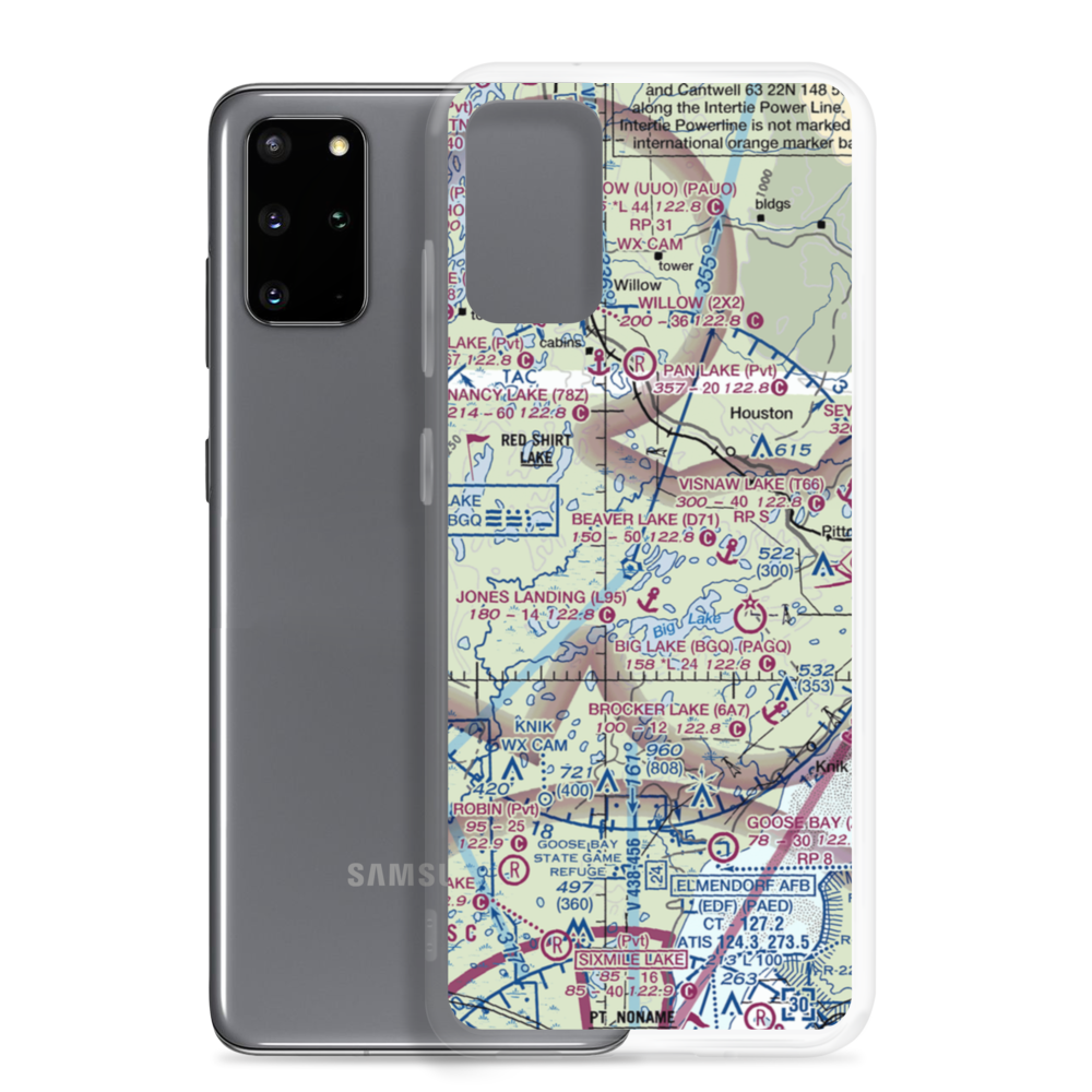 Kucera Seaplane Base (91AK) VFR Sectional Samsung Case Samsung Galaxy S20 Plus model shown