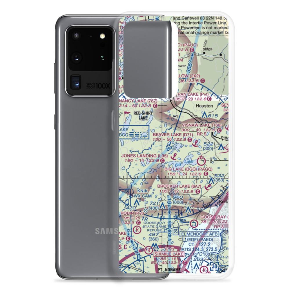 Kucera Seaplane Base (91AK) VFR Sectional Samsung Case Samsung Galaxy S20 Ultra model shown