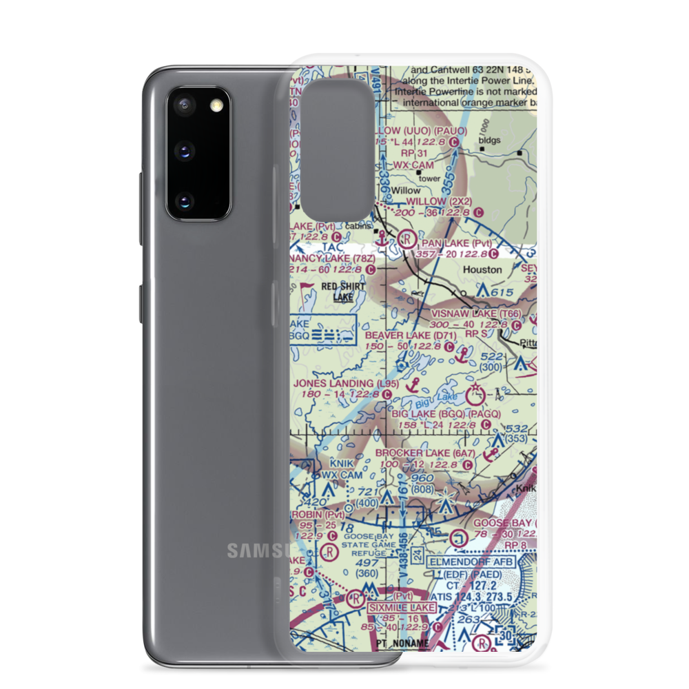 Kucera Seaplane Base (91AK) VFR Sectional Samsung Case Samsung Galaxy S20 model shown