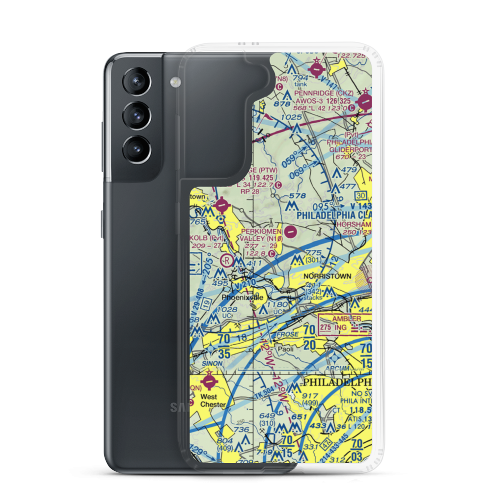 Kunda Airport (PA61) VFR Sectional Samsung Case Samsung Galaxy S21 model shown