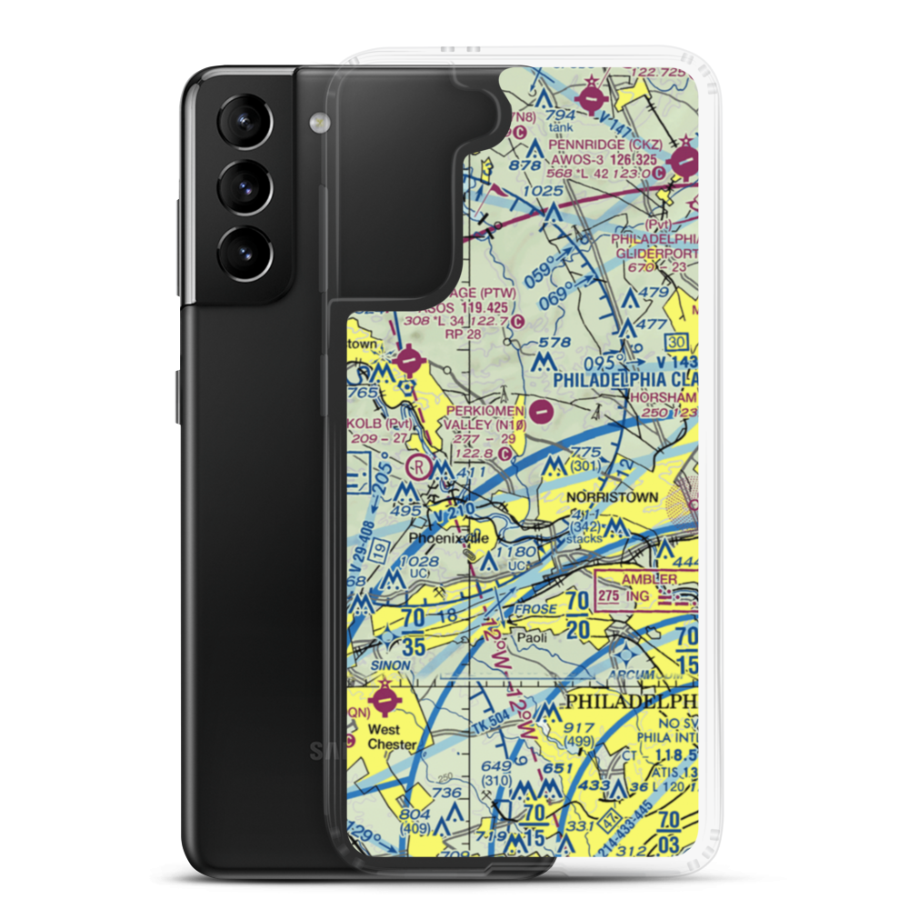 Kunda Airport (PA61) VFR Sectional Samsung Case Samsung Galaxy S21 Plus model shown