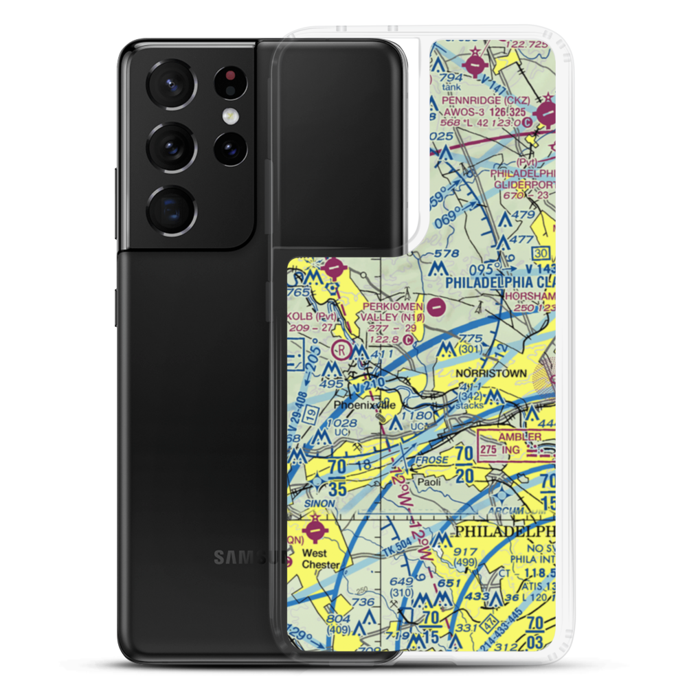 Kunda Airport (PA61) VFR Sectional Samsung Case Samsung Galaxy S21 Ultra model shown