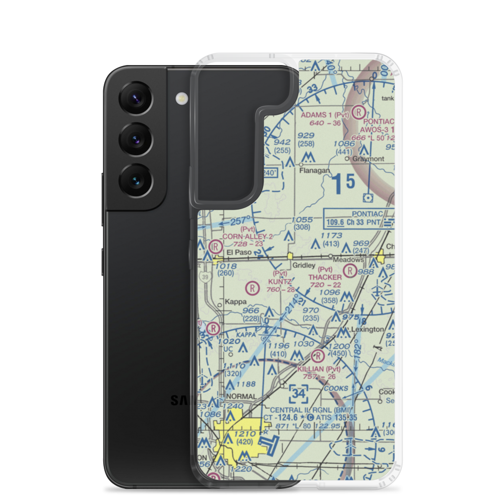 Kuntz Field (IS64) VFR Sectional Samsung Case Samsung Galaxy S22 model shown