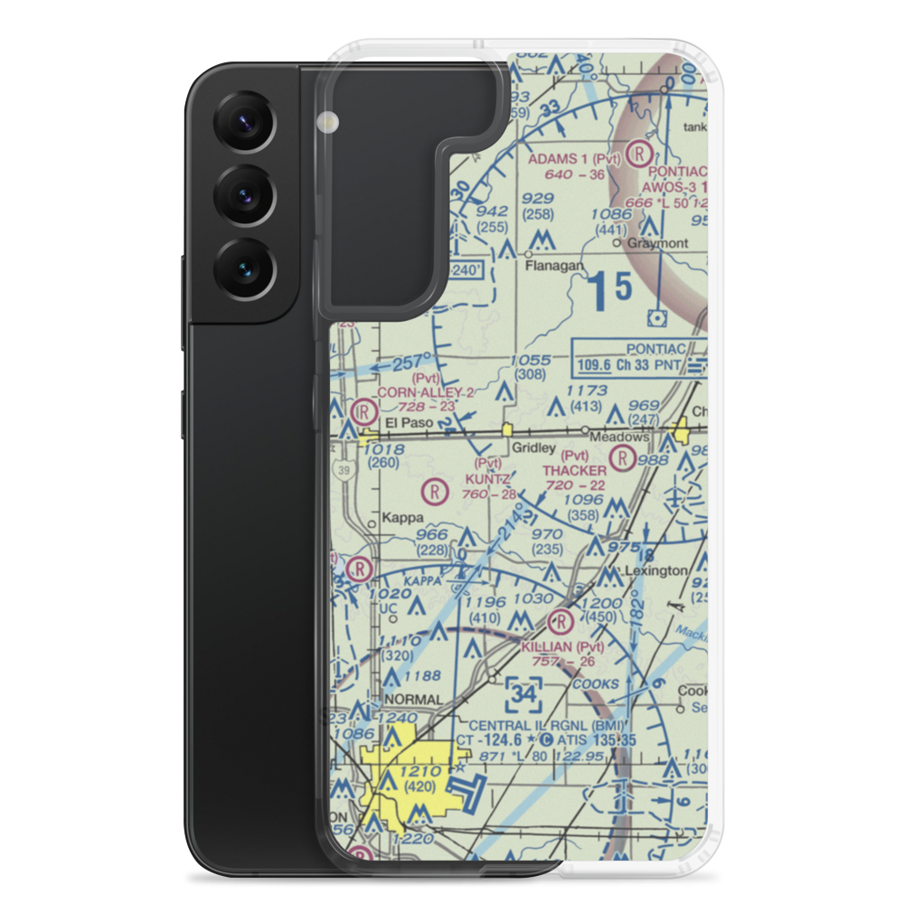 Kuntz Field (IS64) VFR Sectional Samsung Case Samsung Galaxy S22 Plus model shown