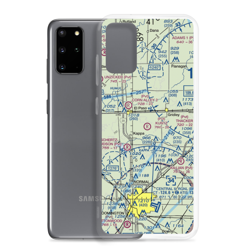 Kuntz Restricted Landing Area (3IL8) VFR Sectional Samsung Case Samsung Galaxy S20 Plus model shown
