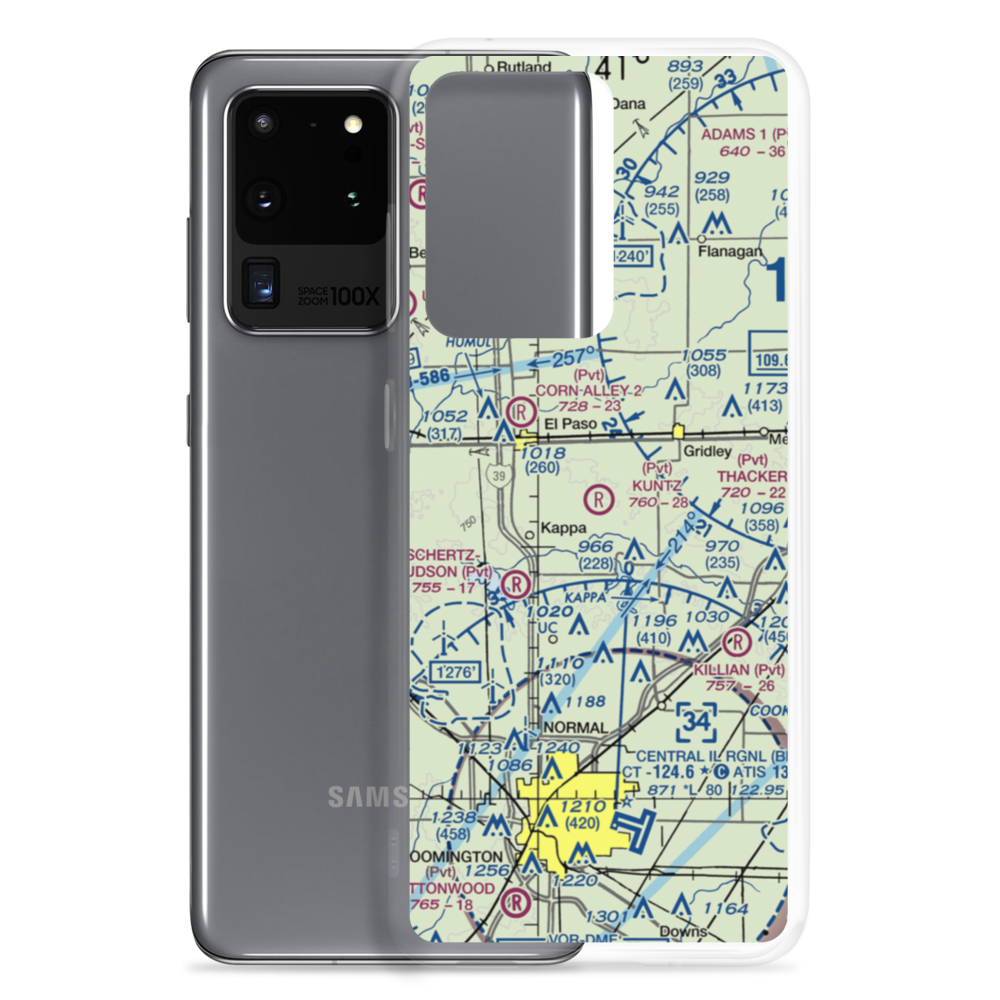 Kuntz Restricted Landing Area (3IL8) VFR Sectional Samsung Case Samsung Galaxy S20 Ultra model shown
