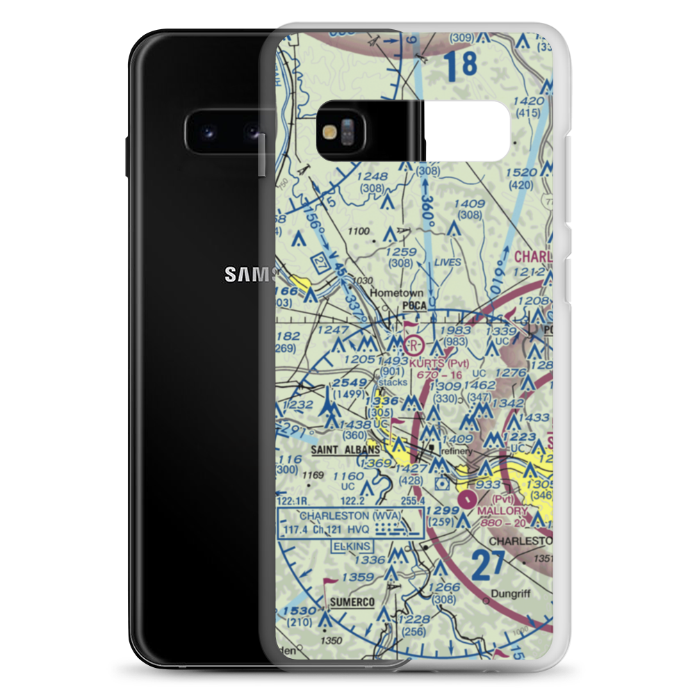 Kurt's Field (27WV) VFR Sectional Samsung Case Samsung Galaxy S10+ model shown