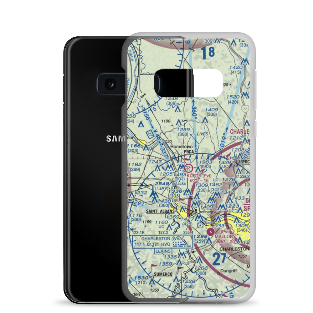 Kurt's Field (27WV) VFR Sectional Samsung Case Samsung Galaxy S10e model shown