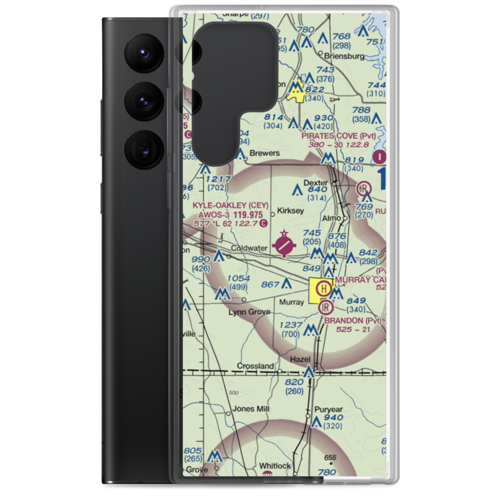 Kyle Oakley Field (CEY) VFR Sectional Samsung Case Samsung Galaxy S22 Ultra model shown