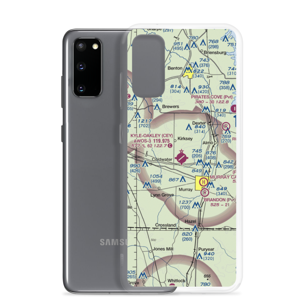 Kyle Oakley Field (CEY) VFR Sectional Samsung Case Samsung Galaxy S20 model shown