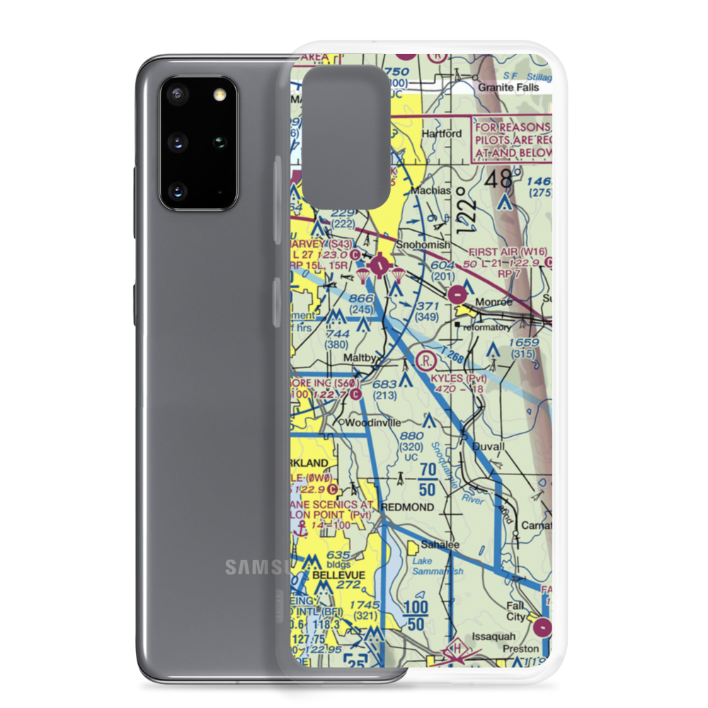 Kyles Airport (WA04) VFR Sectional Samsung Case Samsung Galaxy S20 Plus model shown