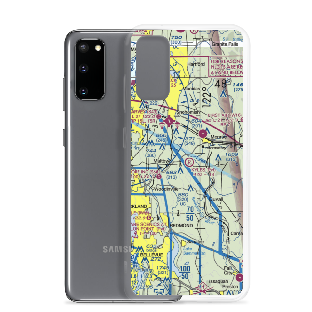 Kyles Airport (WA04) VFR Sectional Samsung Case Samsung Galaxy S20 model shown