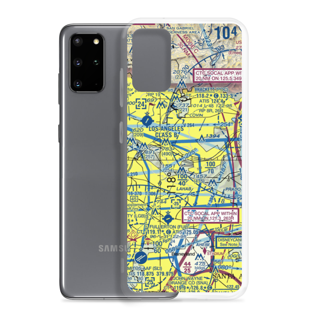 L A County Sheriff's Department Heliport (7L5) VFR Sectional Samsung Case Samsung Galaxy S20 Plus model shown