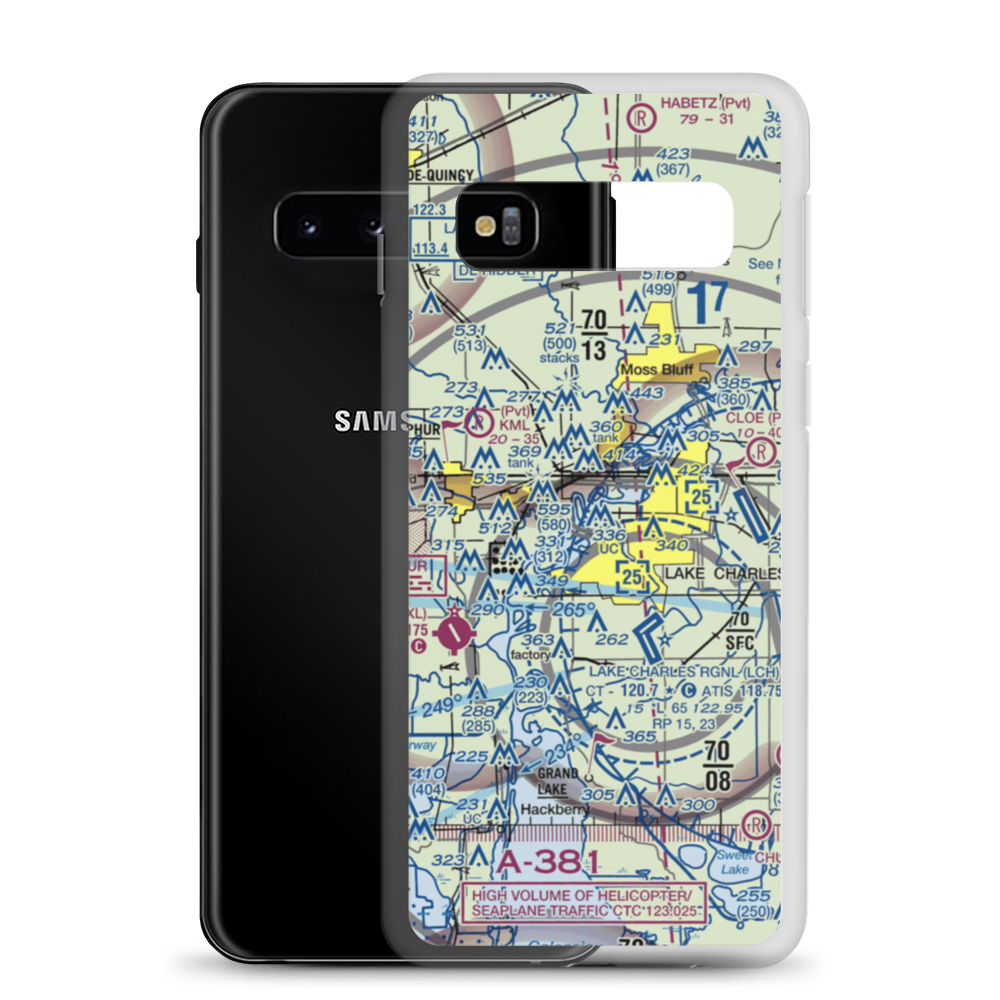 L Auberge du Lac Hotel Seaplane Base (29LS) VFR Sectional Samsung Case Samsung Galaxy S10 model shown