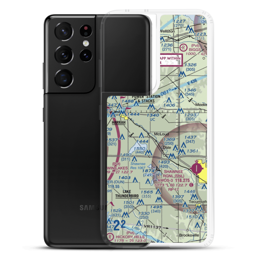 L D Airport (56OK) VFR Sectional Samsung Case Samsung Galaxy S21 Ultra model shown