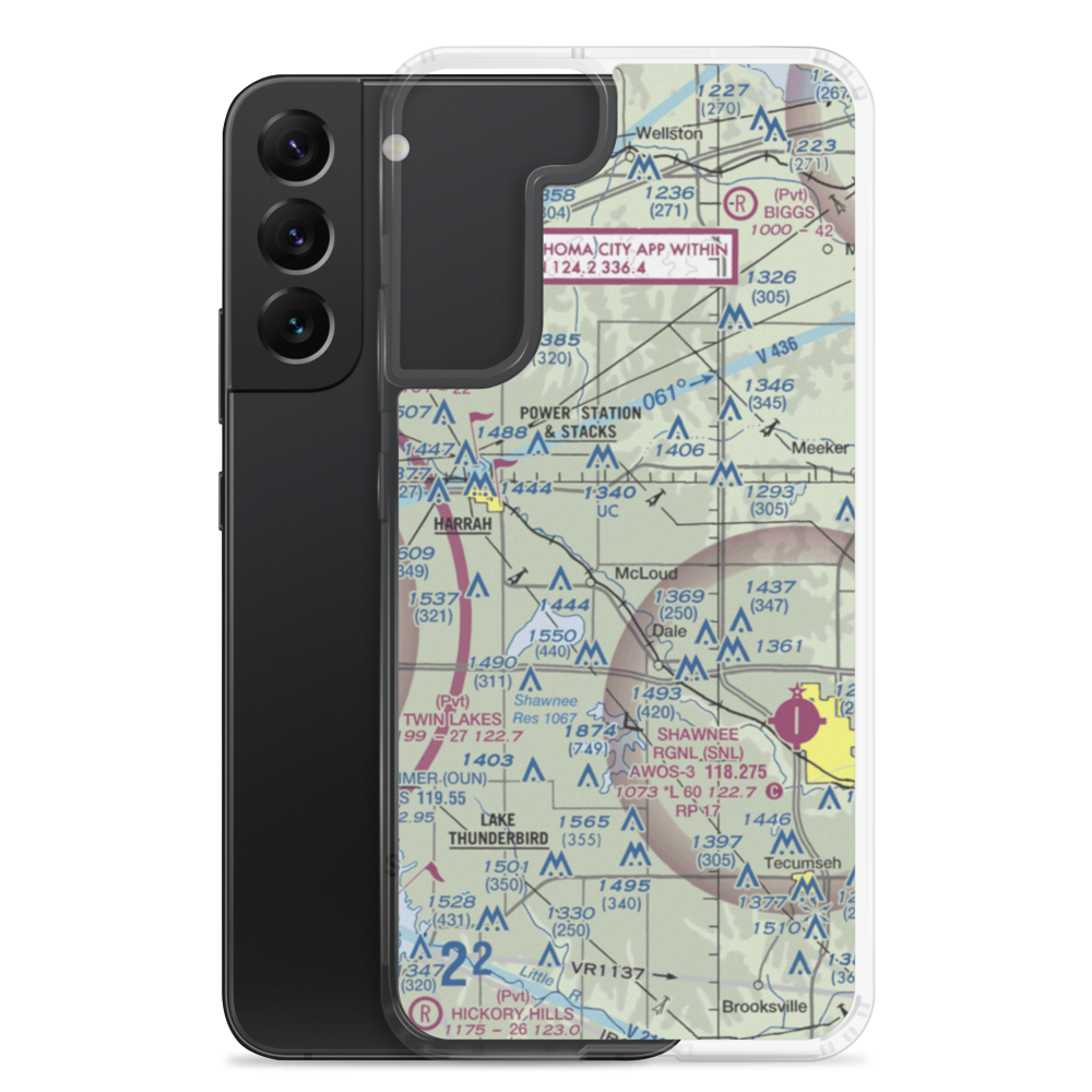 L D Airport (56OK) VFR Sectional Samsung Case Samsung Galaxy S22 Plus model shown