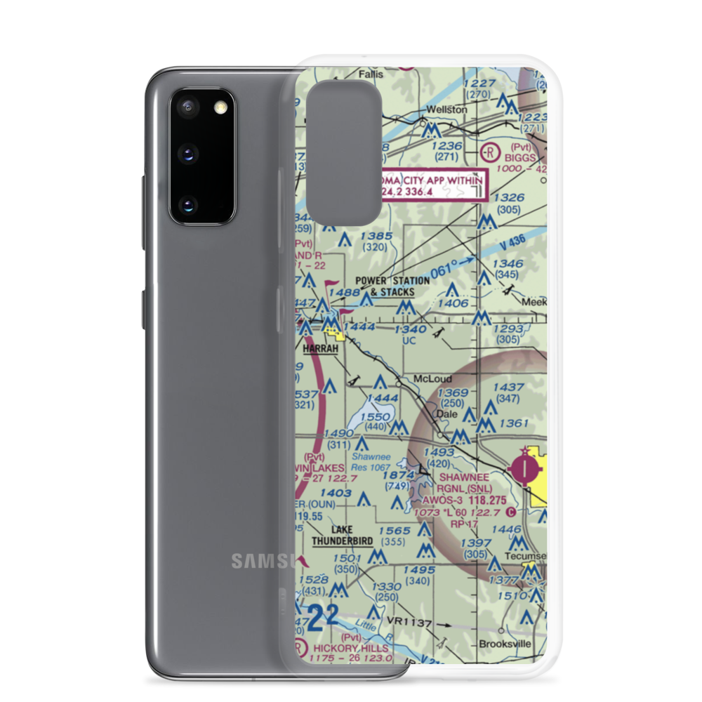 L D Airport (56OK) VFR Sectional Samsung Case Samsung Galaxy S20 model shown
