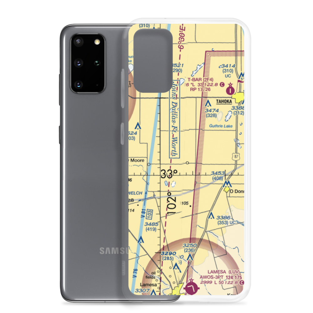 L P Askew Farms Airport (00XS) VFR Sectional Samsung Case Samsung Galaxy S20 Plus model shown