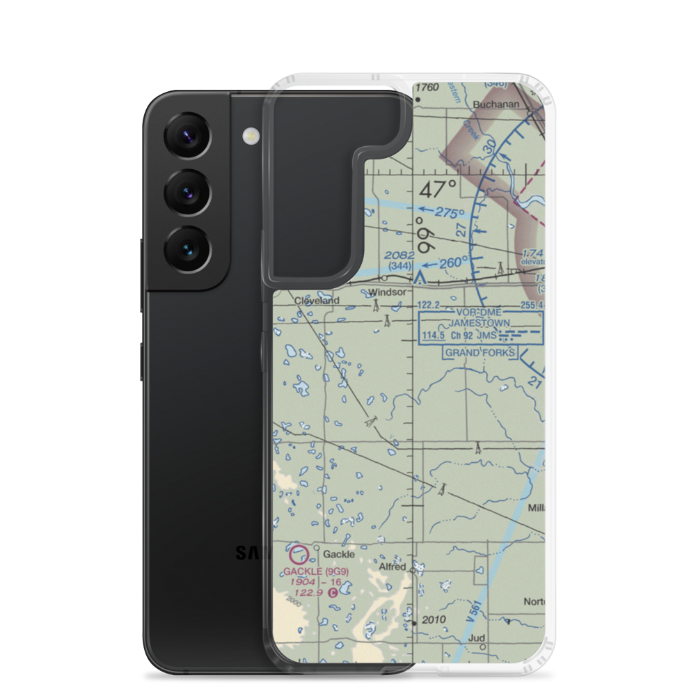 L. Seckerson Airstrip (NA84) VFR Sectional Samsung Case Samsung Galaxy S22 model shown