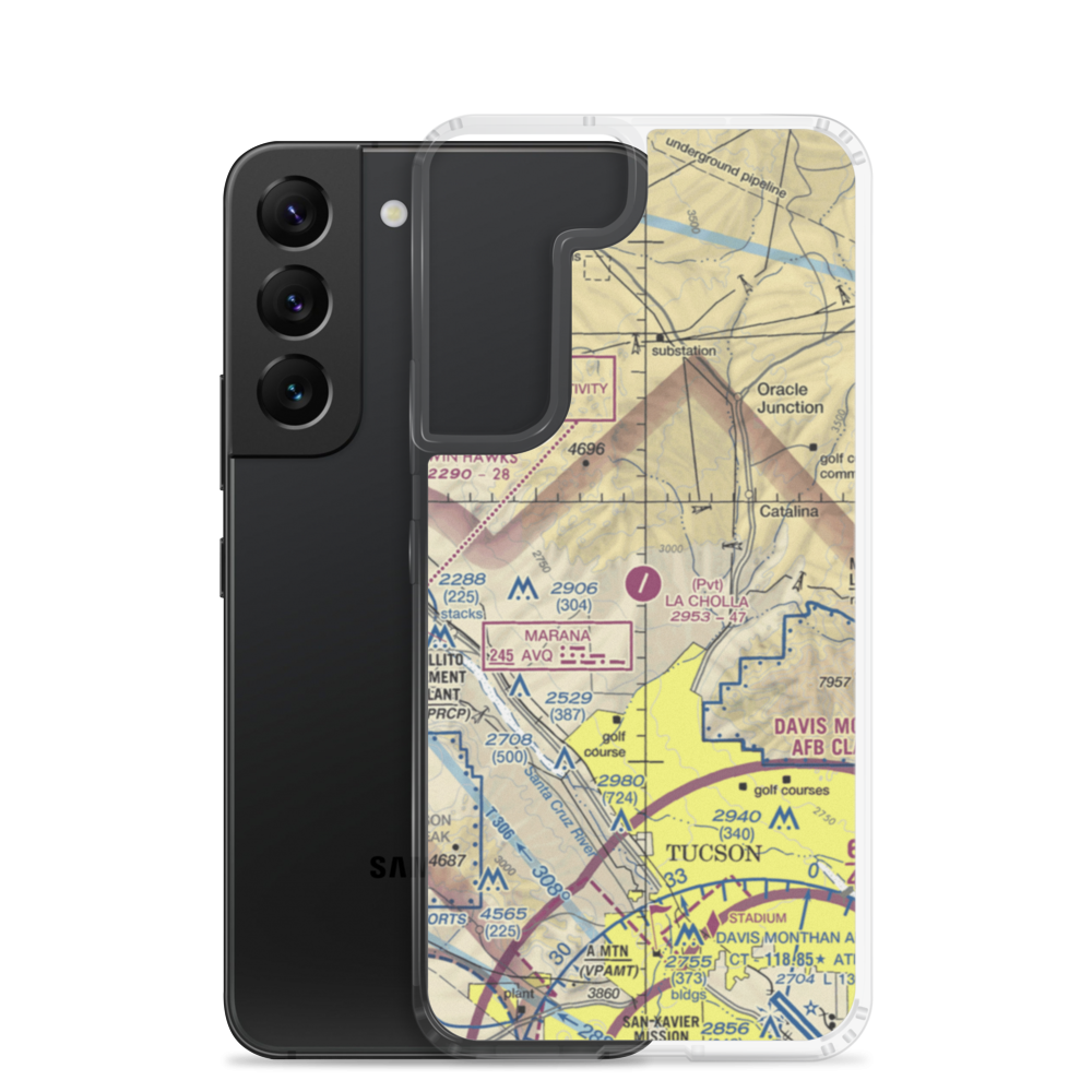 La Cholla Airpark (57AZ) VFR Sectional Samsung Case Samsung Galaxy S22 model shown