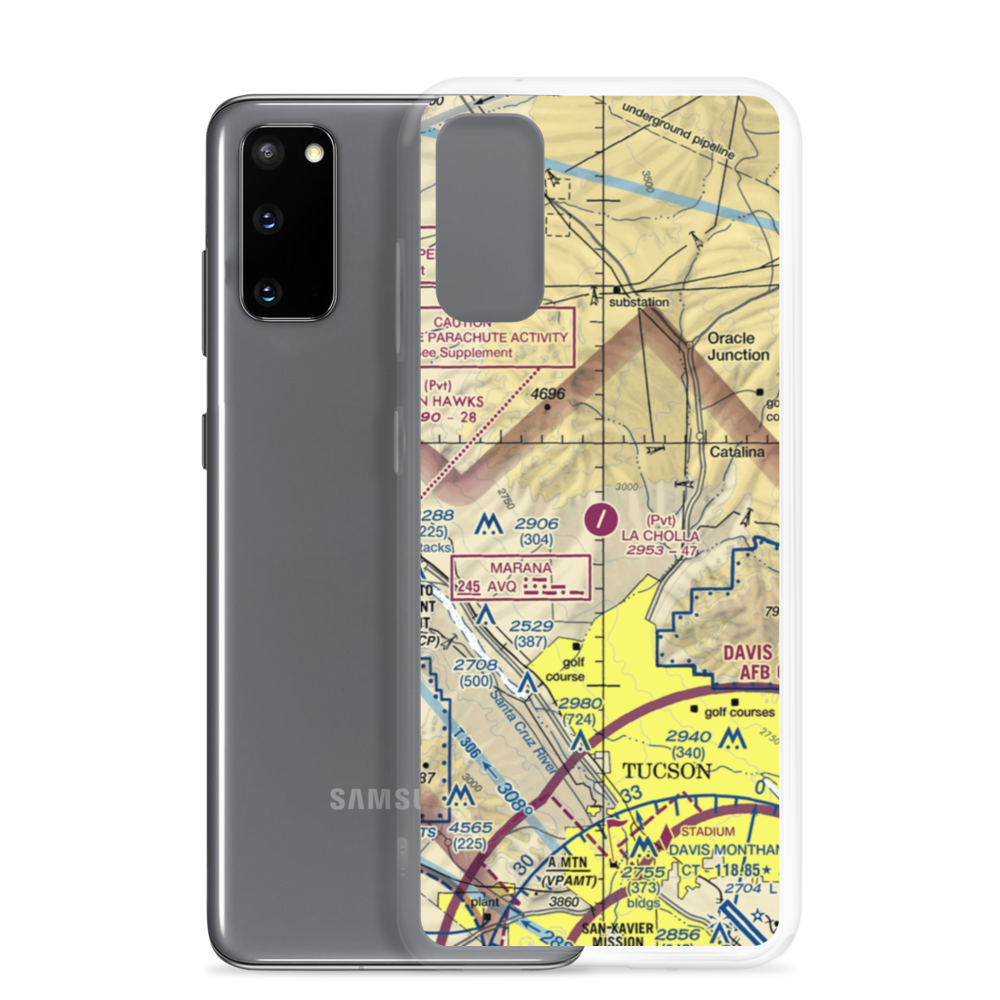 La Cholla Airpark (57AZ) VFR Sectional Samsung Case Samsung Galaxy S20 model shown