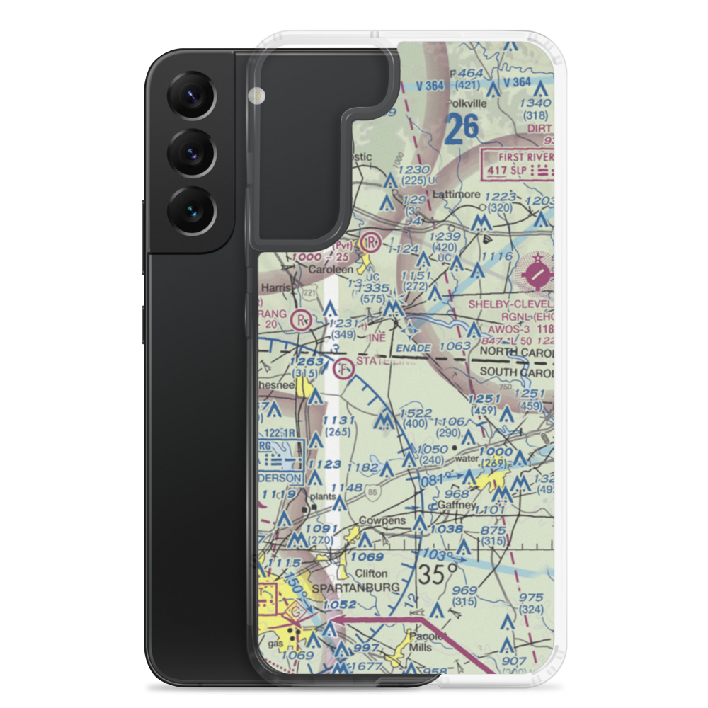 La Dolce Terra Airport (38SC) VFR Sectional Samsung Case Samsung Galaxy S22 Plus model shown