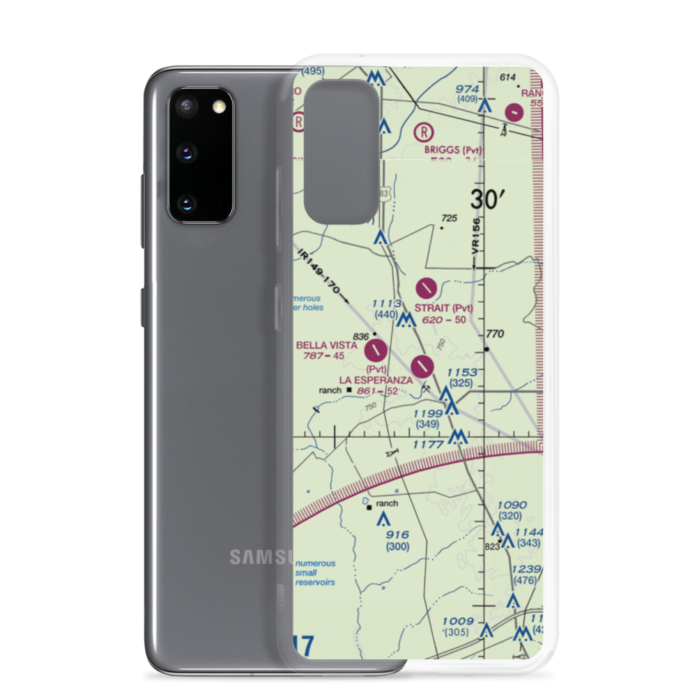 La Esperanza Ranch Airport (TE29) VFR Sectional Samsung Case Samsung Galaxy S20 model shown