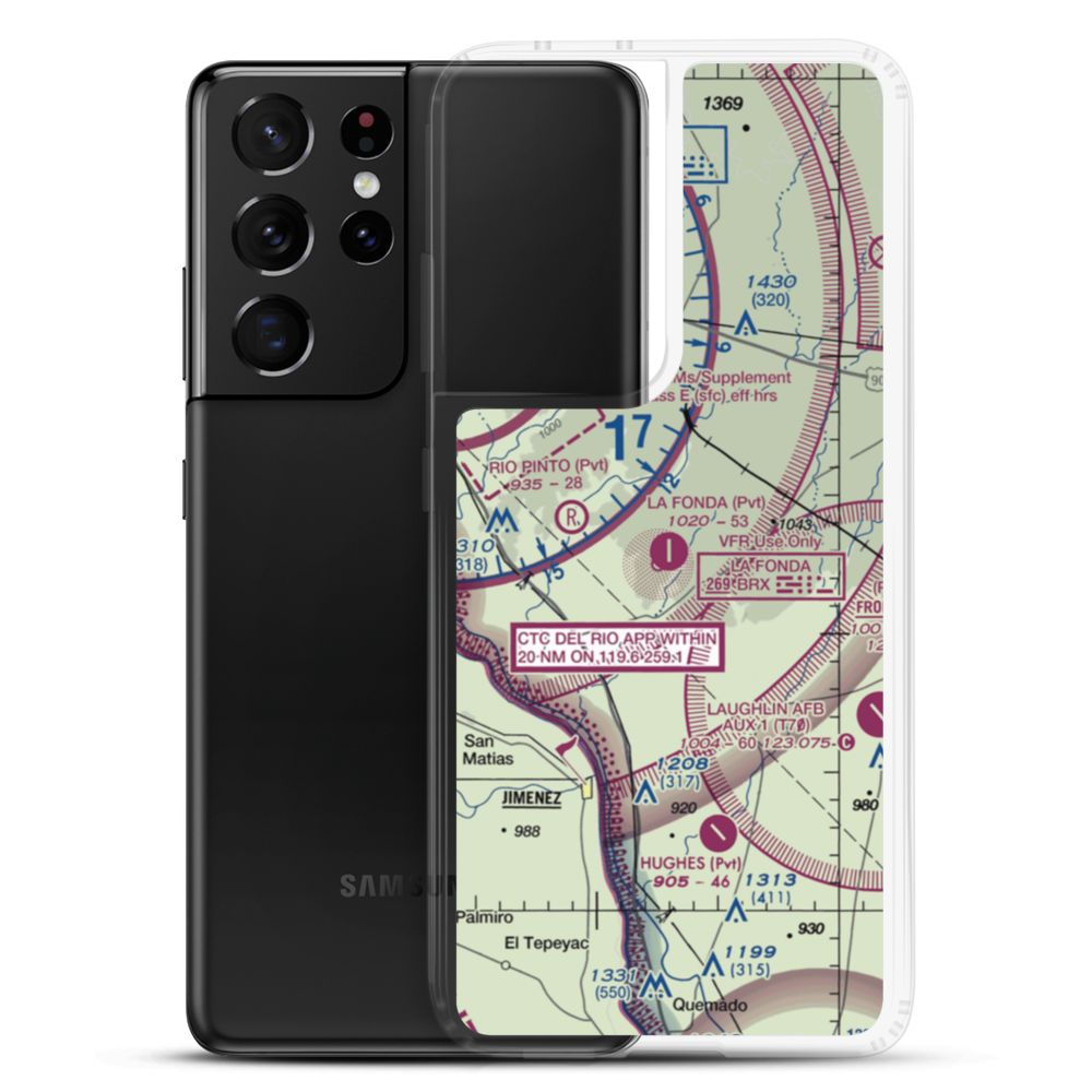 La Fonda Ranch Airport (2TX3) VFR Sectional Samsung Case Samsung Galaxy S21 Ultra model shown