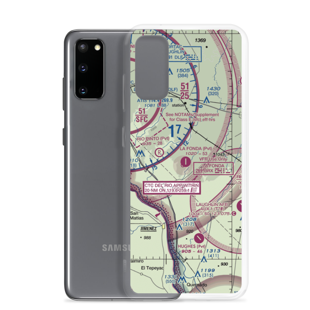 La Fonda Ranch Airport (2TX3) VFR Sectional Samsung Case Samsung Galaxy S20 model shown