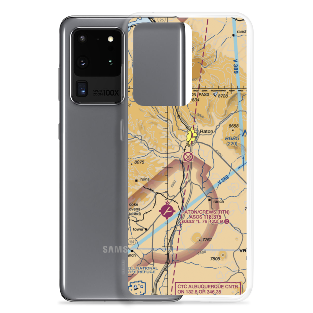 La Mesa Park Airport (NM67) VFR Sectional Samsung Case Samsung Galaxy S20 Ultra model shown